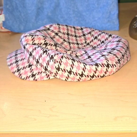 RARE VINTAGE Pink,brown&white one size Apple Hat - Picture 7 of 7